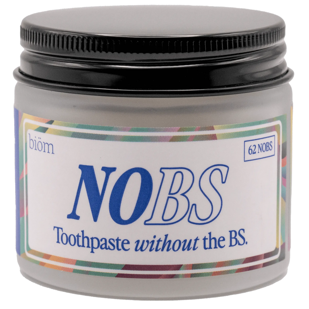 NOBS Toothpaste Tablets - Nano Hydroxyapatite, Fluoride Free, Plastic Free, Eco & Travel Friendly - Remineralize with NHA